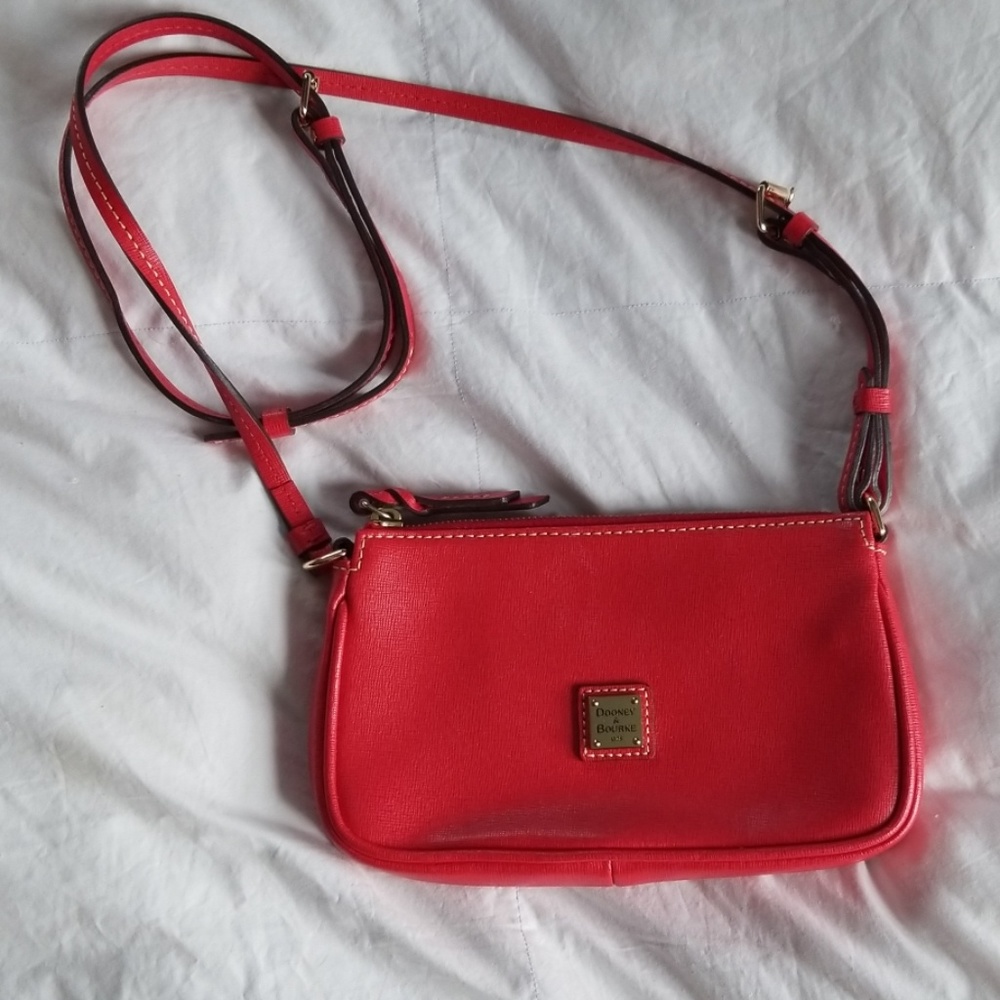 Dooney & Bourke red cross body purse